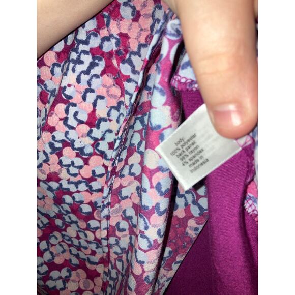 💥Lane Bryant factory abstract polka dot blouse size 14/16 - Picture 6 of 7